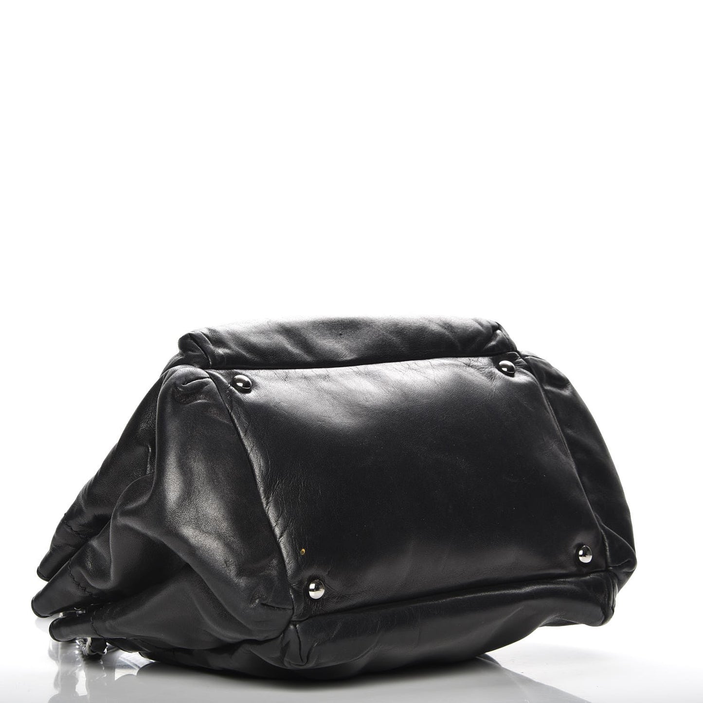 Lambskin Rock and Chic Shoulder Bag Black