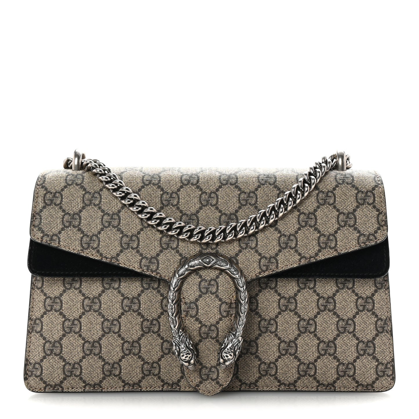 GG Supreme Monogram Small Dionysus Shoulder Bag Black