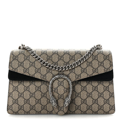 Gucci GG Supreme Monogram Small Dionysus Shoulder Bag Black 1 of 10