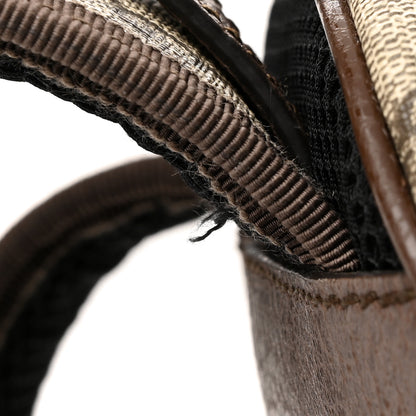 Gucci GG Supreme Monogram Calfskin Web Small Ophidia Day Backpack Beige Ebony New Acero 15 of 15
