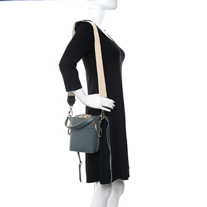 Chloe Smooth Calfskin Mini Roy Bucket Bag Cloudy Blue 2 of 10