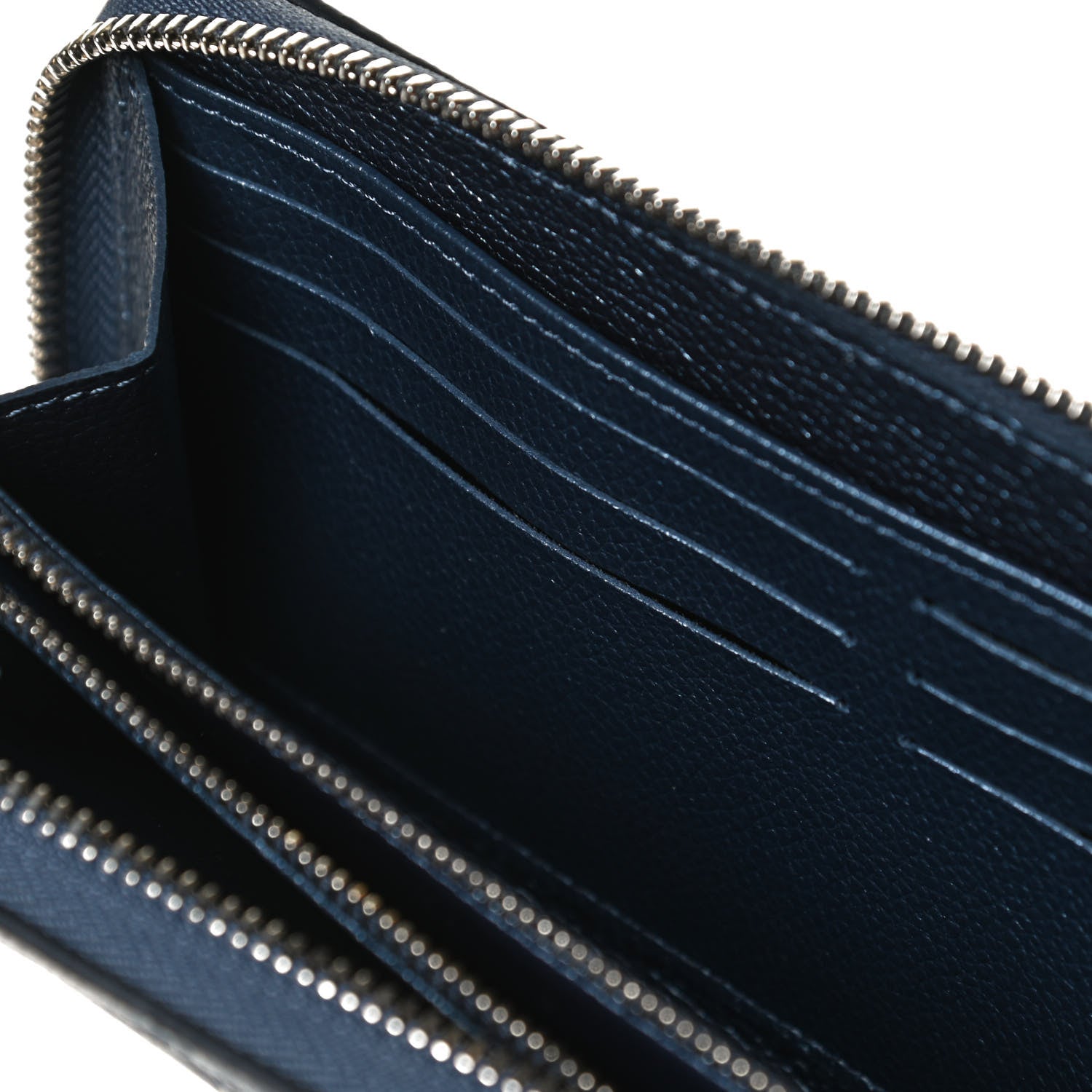 Louis Vuitton Metallic Empreinte Monogram Zippy Wallet Navy Nacre 9 of 9
