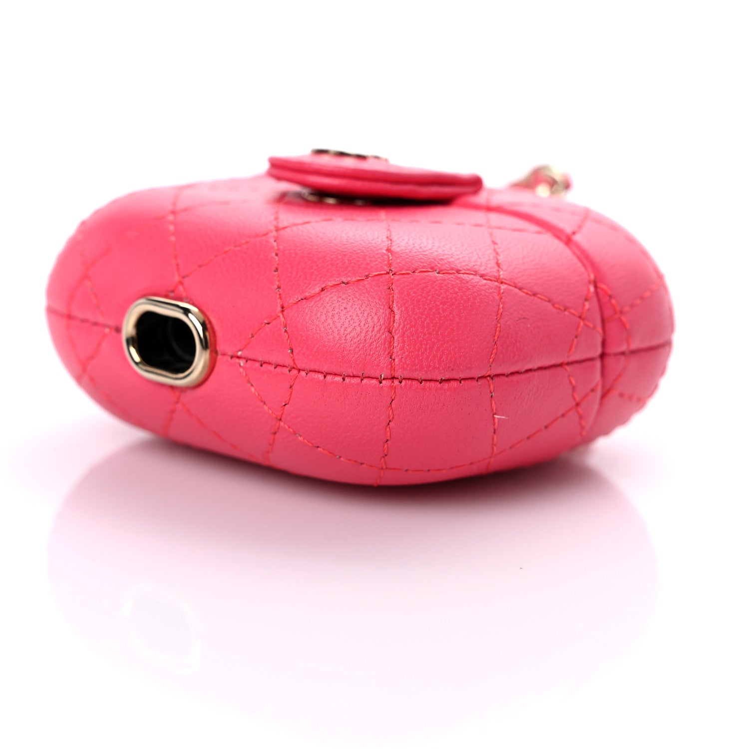Chanel Lambskin Quilted Airpods Pro Case With Chain Pink 5 of 9