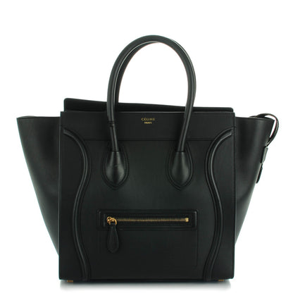 Celine Smooth Calfskin Mini Luggage Black 1 of 8