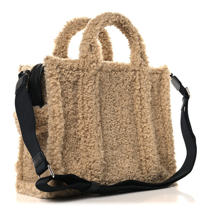 Marc Jacobs Polyester Cotton Medium The Teddy Traveler Tote Bag Beige 3 of 9