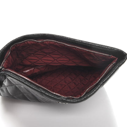 Chanel Caviar Quilted CC Beauty Clutch Black 5 of 7