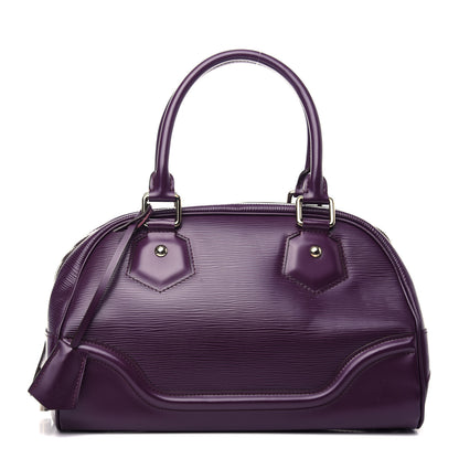 Louis Vuitton Epi Bowling Montaigne PM Cassis 1 of 9