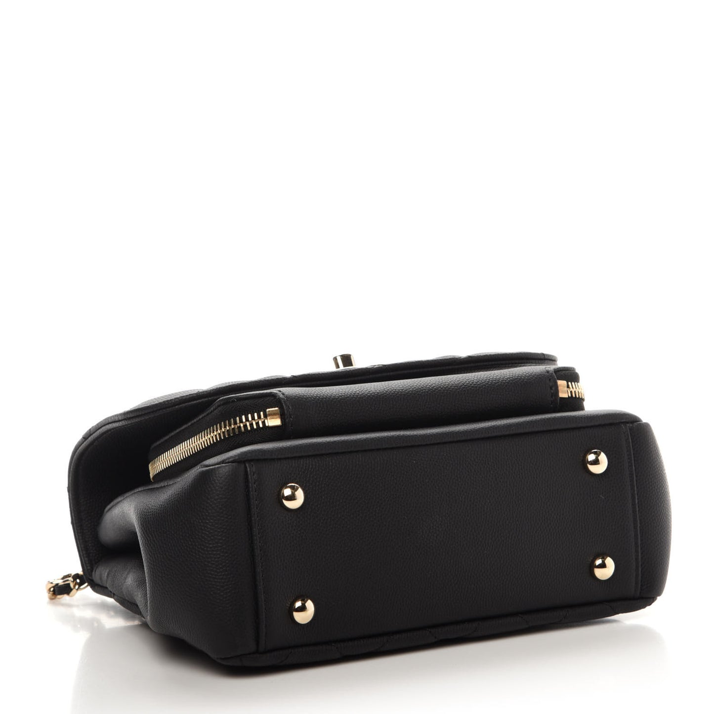 Caviar Quilted Small Business Affinity Flap Black