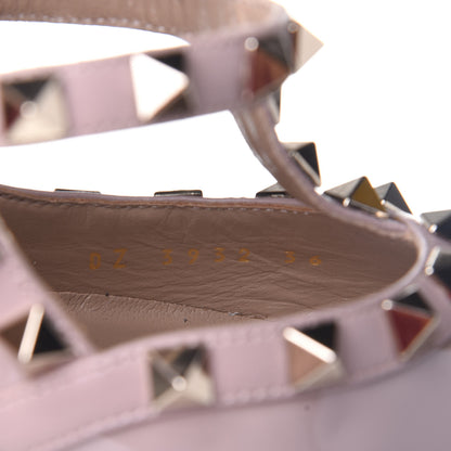 Valentino Garavani Patent Rockstud Ankle Strap 100mm Pumps 36 Poudre 10 of 10