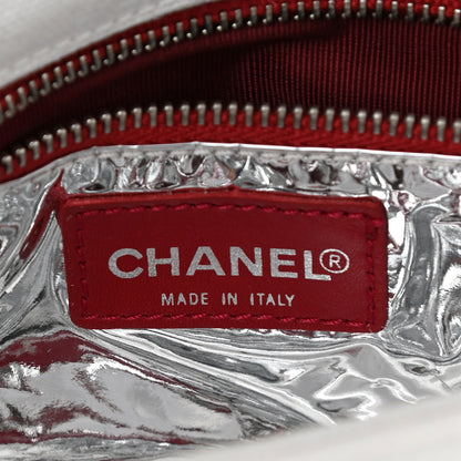 Chanel Metallic Lambskin Canvas CC N°5 Flap White 6 of 10