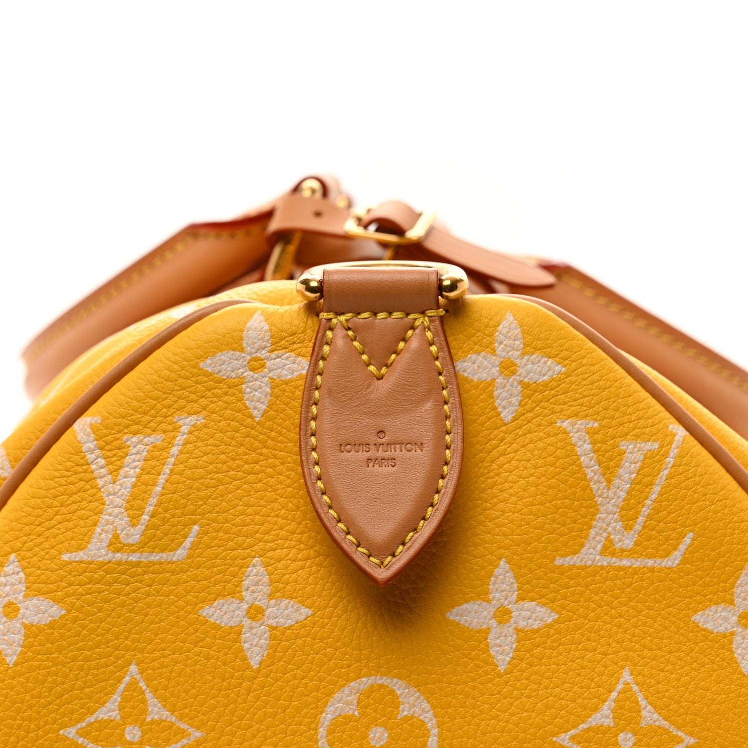 Louis Vuitton Calfskin Monogram Speedy P9 Bandouliere 40 Yellow 8 of 14