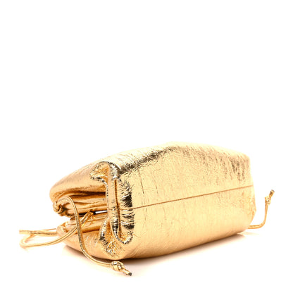 Bottega Veneta Metallic Crinkled Lambskin The Mini Pouch Oro 5 of 12