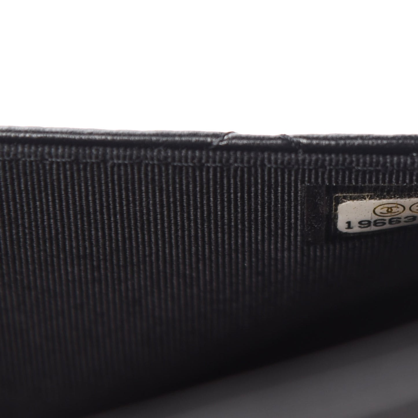 Lambskin Quilted Wallet On Chain WOC Black