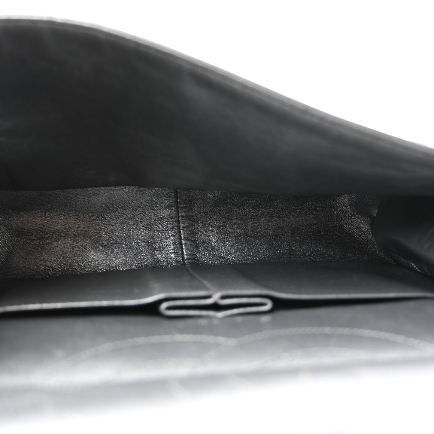 Metallic Aged Calfskin Quilted 2.55 Reissue 227 Flap Dark Silver
