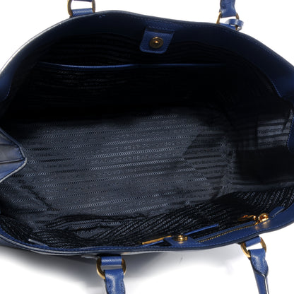 Prada Saffiano Lux Large Tote Bluette 5 of 9