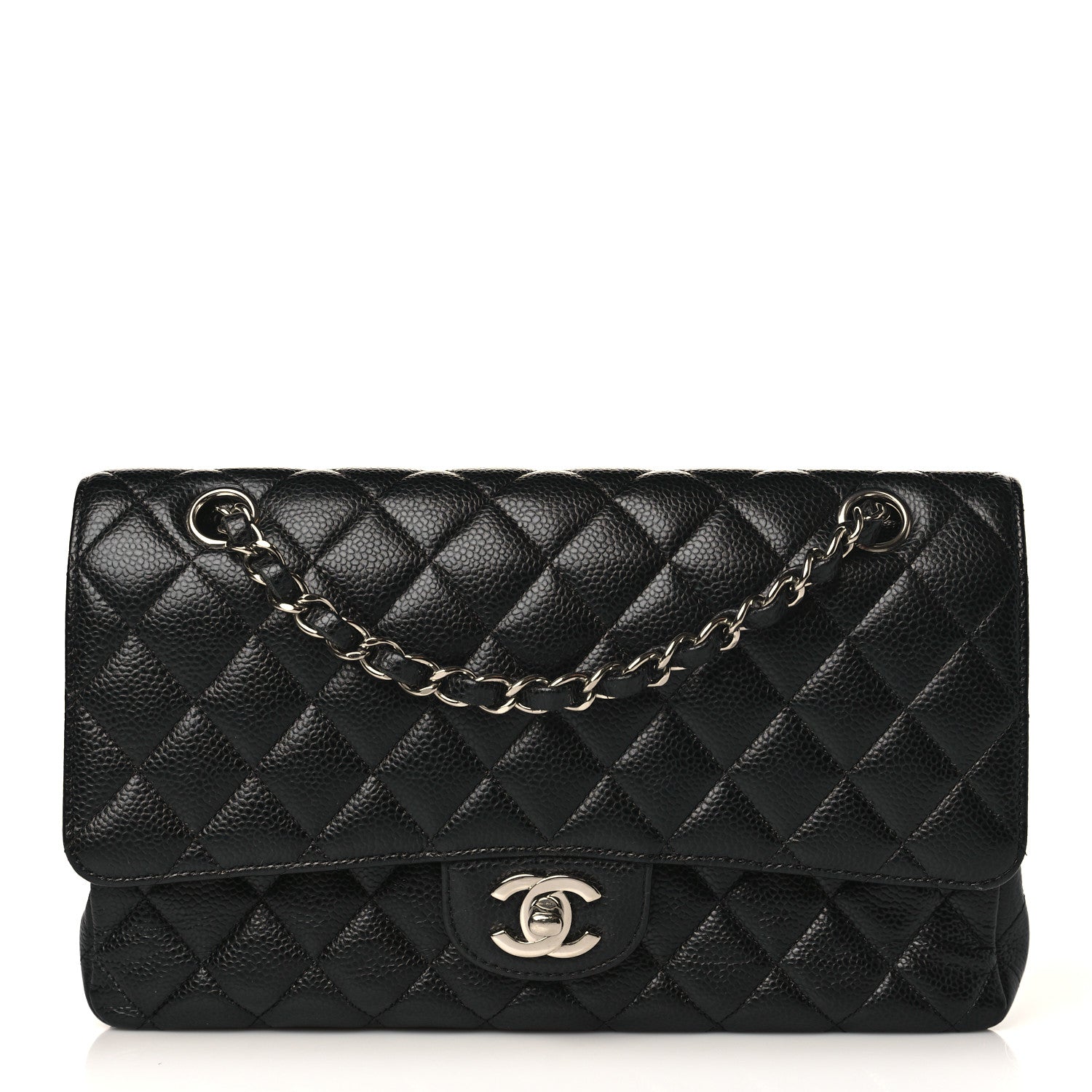 Chanel Caviar Quilted Medium Double Flap Black 1 of 9