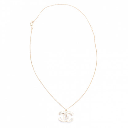 Chanel Crystal Baguette CC Necklace Gold 3 of 5