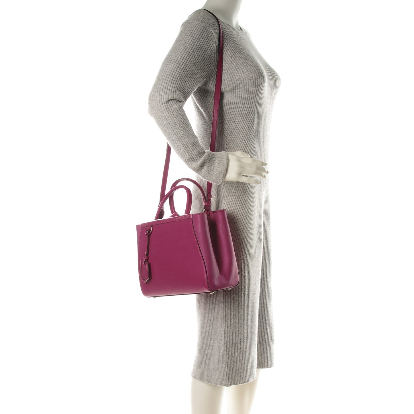 Vitello Elite Petite 2Jours Tote Magenta