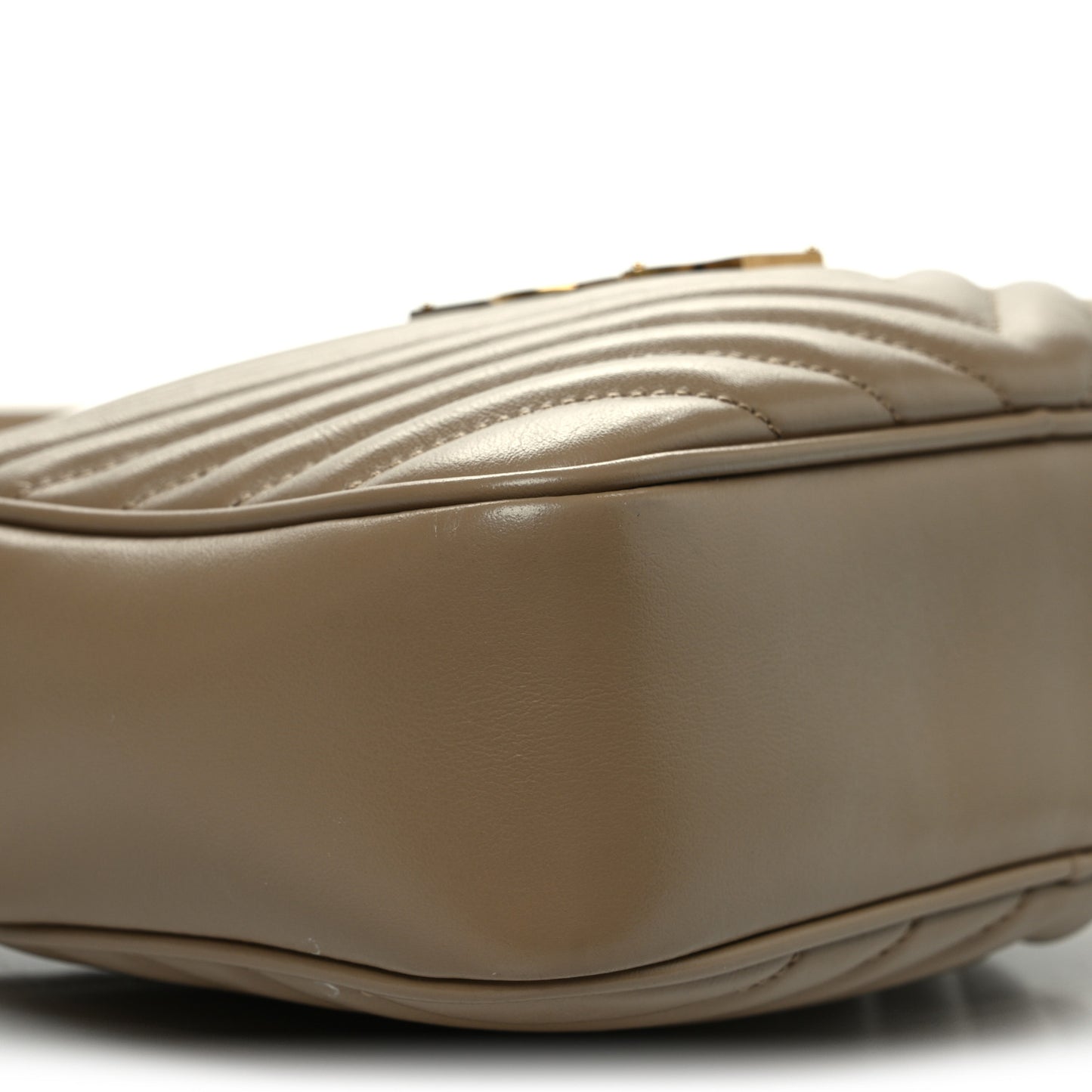 Calfskin Matelasse Monogram Lou Camera Bag Taupe