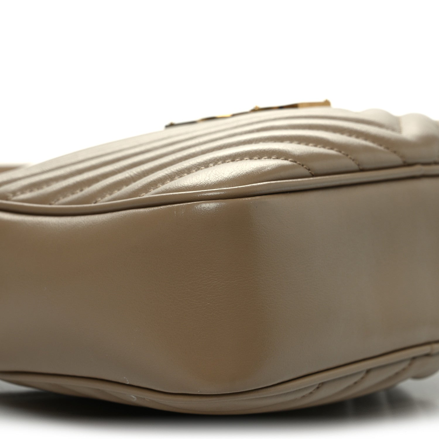 Saint Laurent Calfskin Matelasse Monogram Lou Camera Bag Taupe 10 of 15
