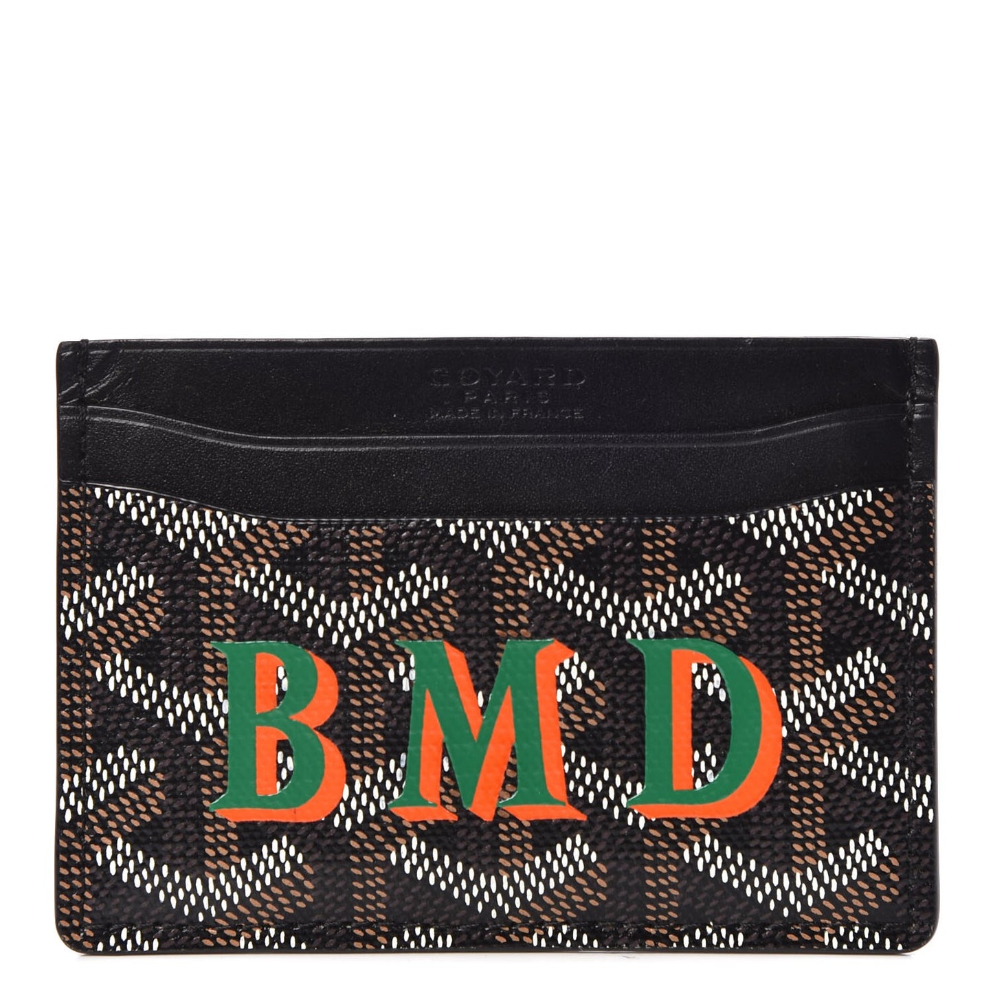 Goyardine Saint Sulpice Card Holder Black