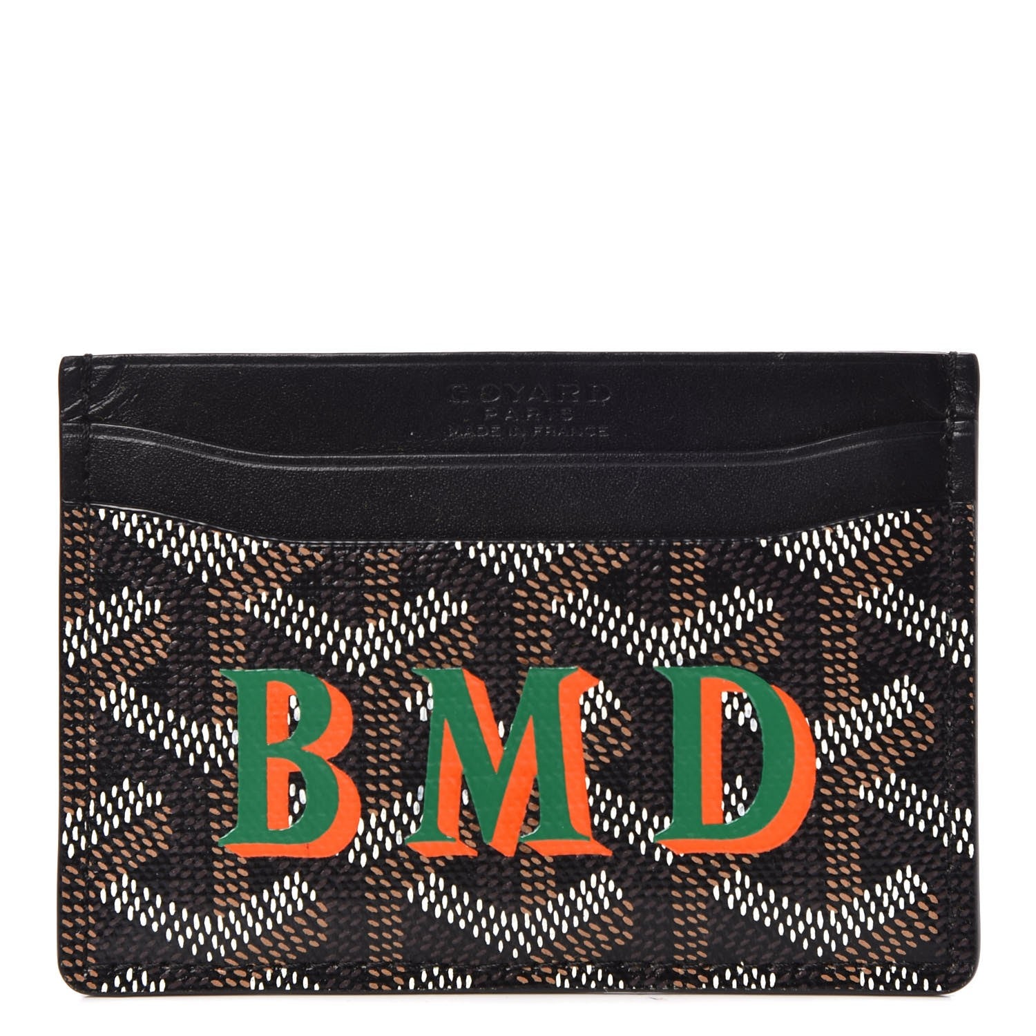Goyard Goyardine Saint Sulpice Card Holder Black 1 of 8