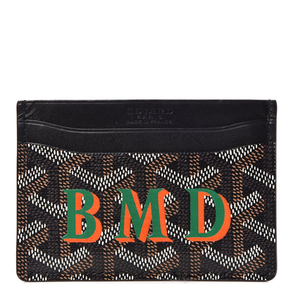 Goyard Goyardine Saint Sulpice Card Holder Black 1 of 8