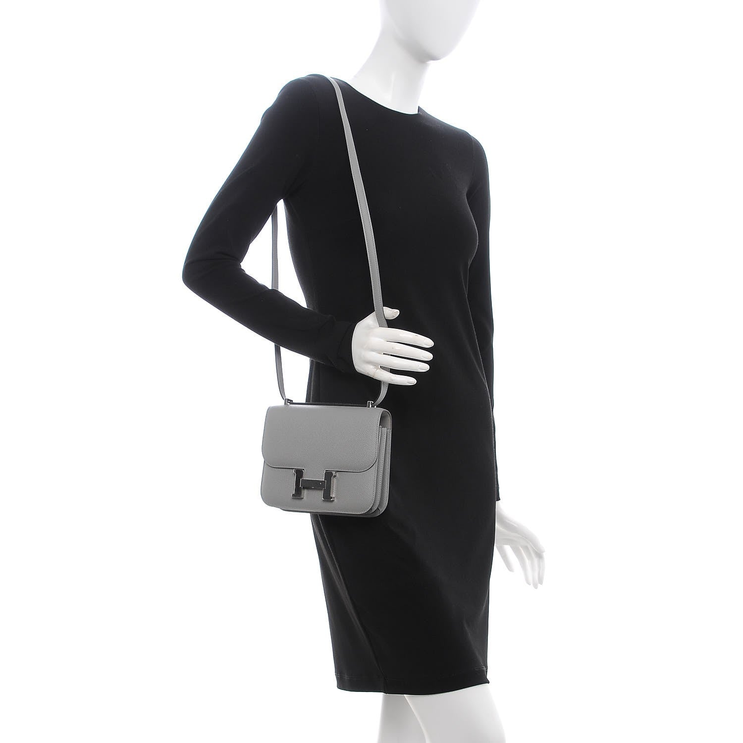 Hermes Epsom Constance 18 Gris Mouette 2 of 21