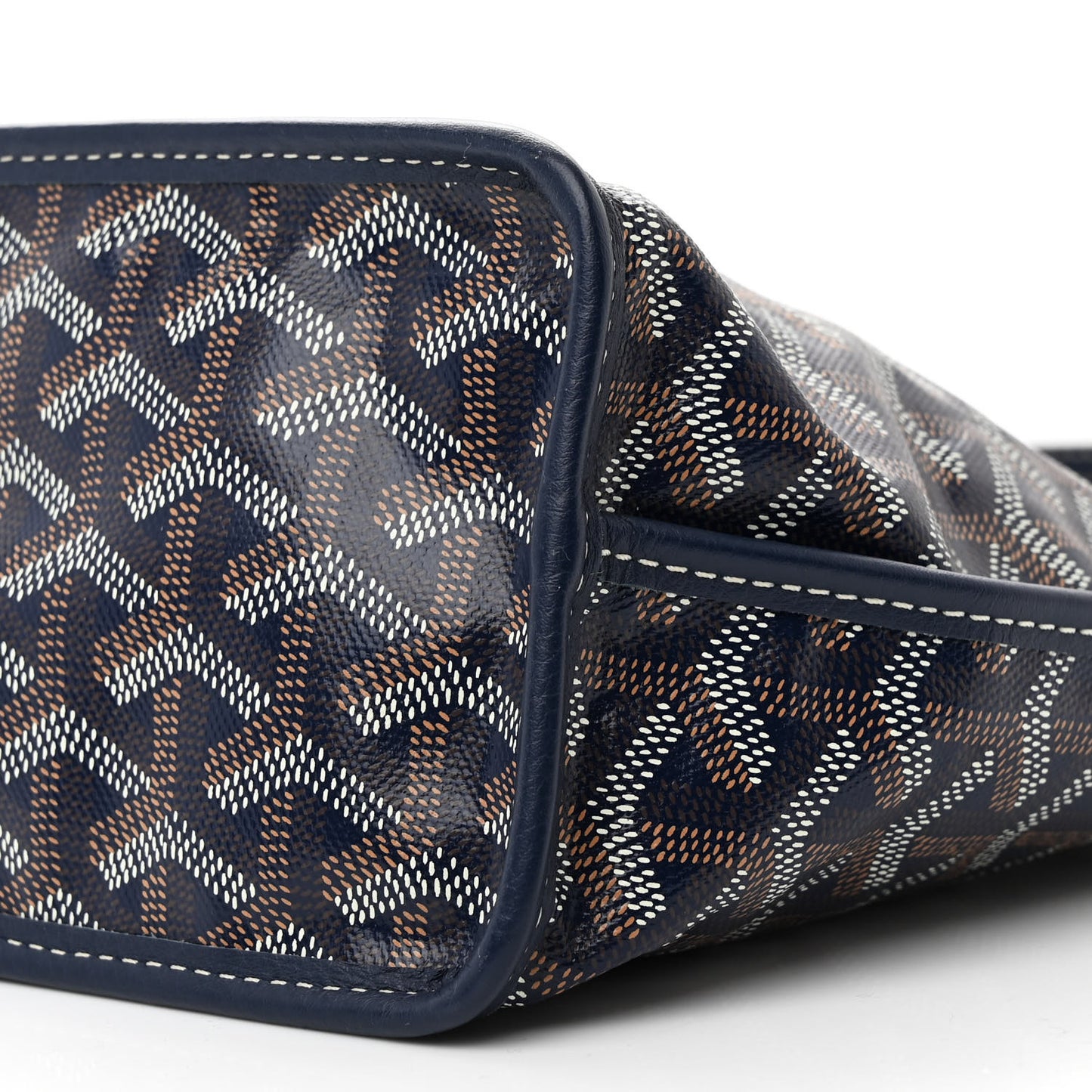 Goyardine Reversible Mini Anjou Navy
