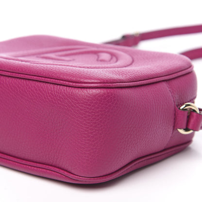 Gucci Pebbled Calfskin Small Soho Disco Bag Bright Bougainvillea 9 of 9