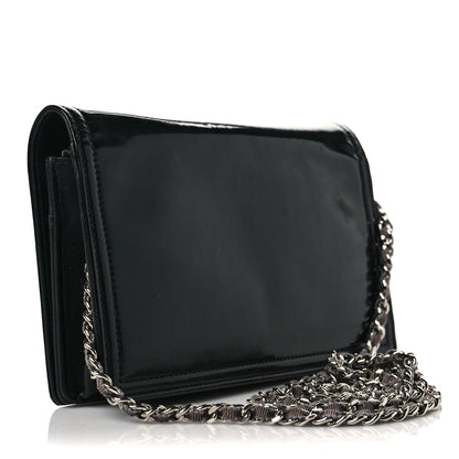 Chanel Vinyl Lipstick Wallet On Chain WOC Black 3 of 9