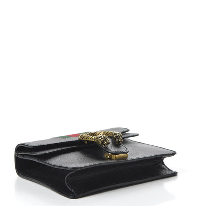 Gucci Calfskin Web Mini Dionysus Shoulder Bag Black 4 of 10