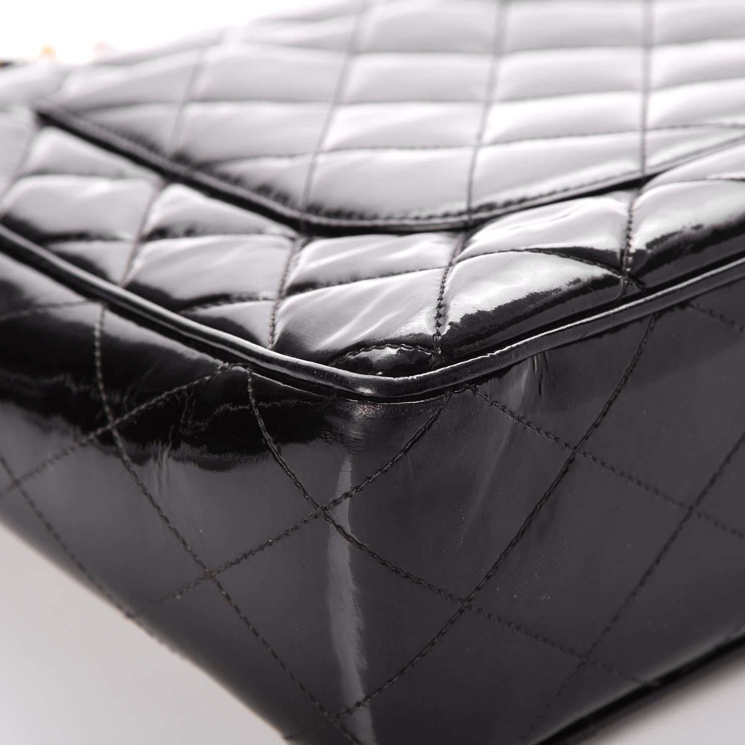 Chanel Patent Quilted XL Flap Bag Black 17 of 21