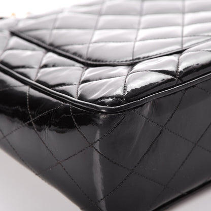 Chanel Patent Quilted XL Flap Bag Black 17 of 21