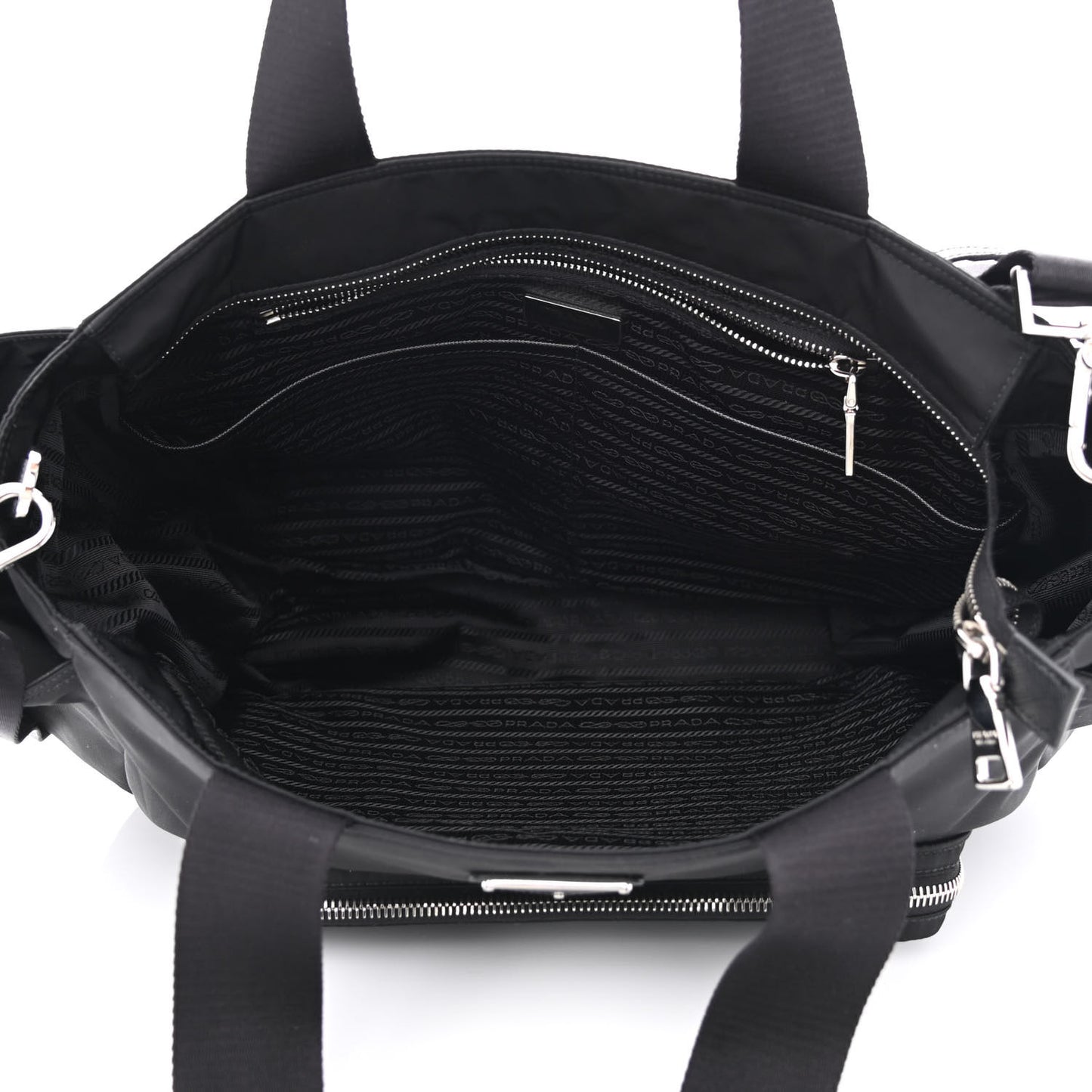 Nylon Vela Baby Bag Black