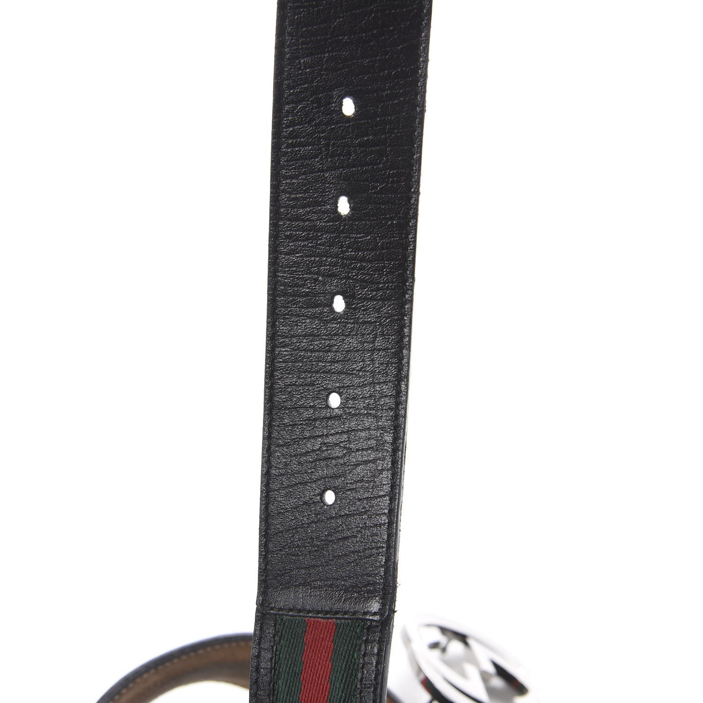Calfskin Web Interlocking G Belt 80 32 Black