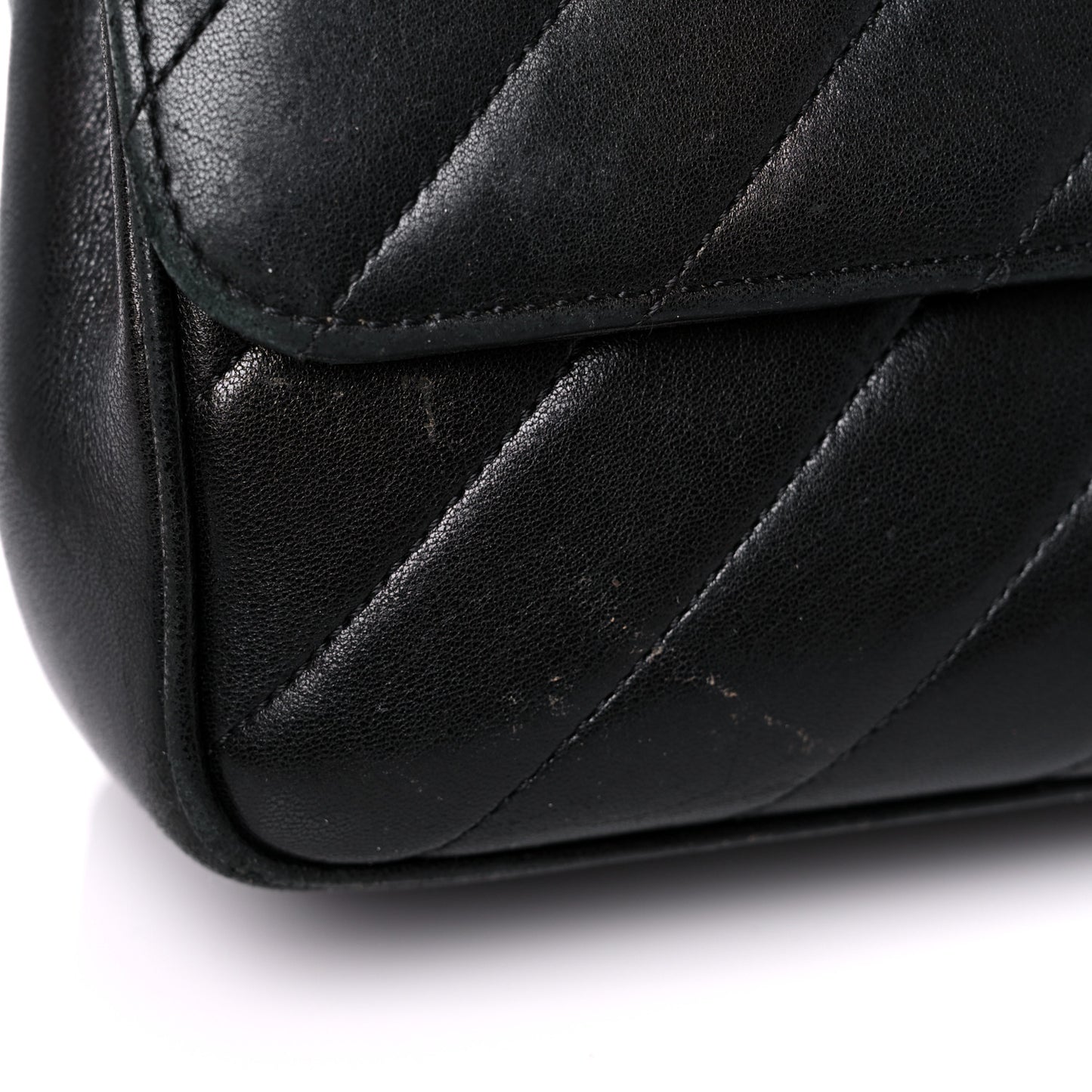 Lambskin Quilted Jumbo Coco Vintage Flap Black