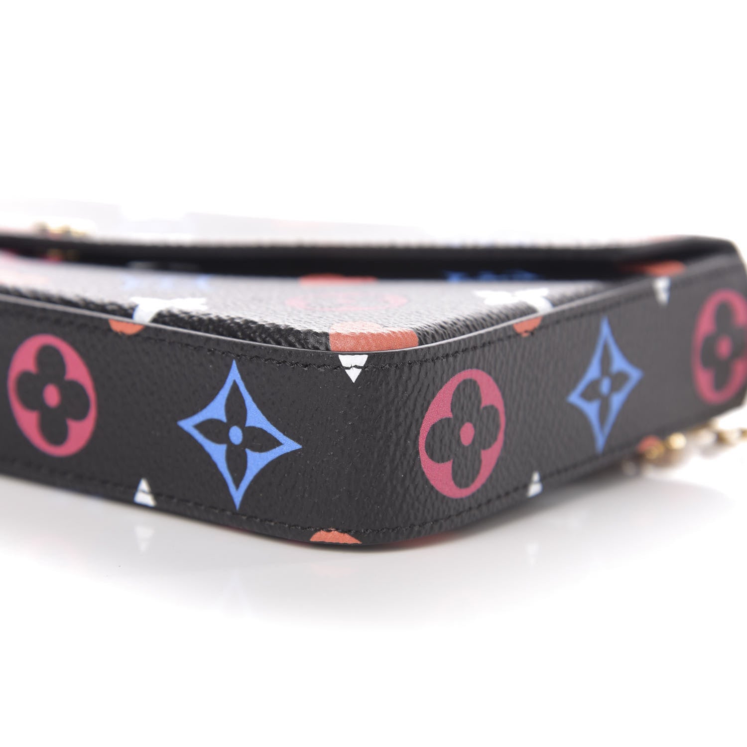 Louis Vuitton Game On Felicie Chain Wallet Black 7 of 9