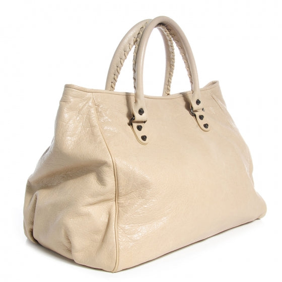Balenciaga Agneau Large Sunday Tote Sahara 3 of 10