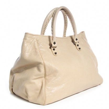 Balenciaga Agneau Large Sunday Tote Sahara 3 of 10