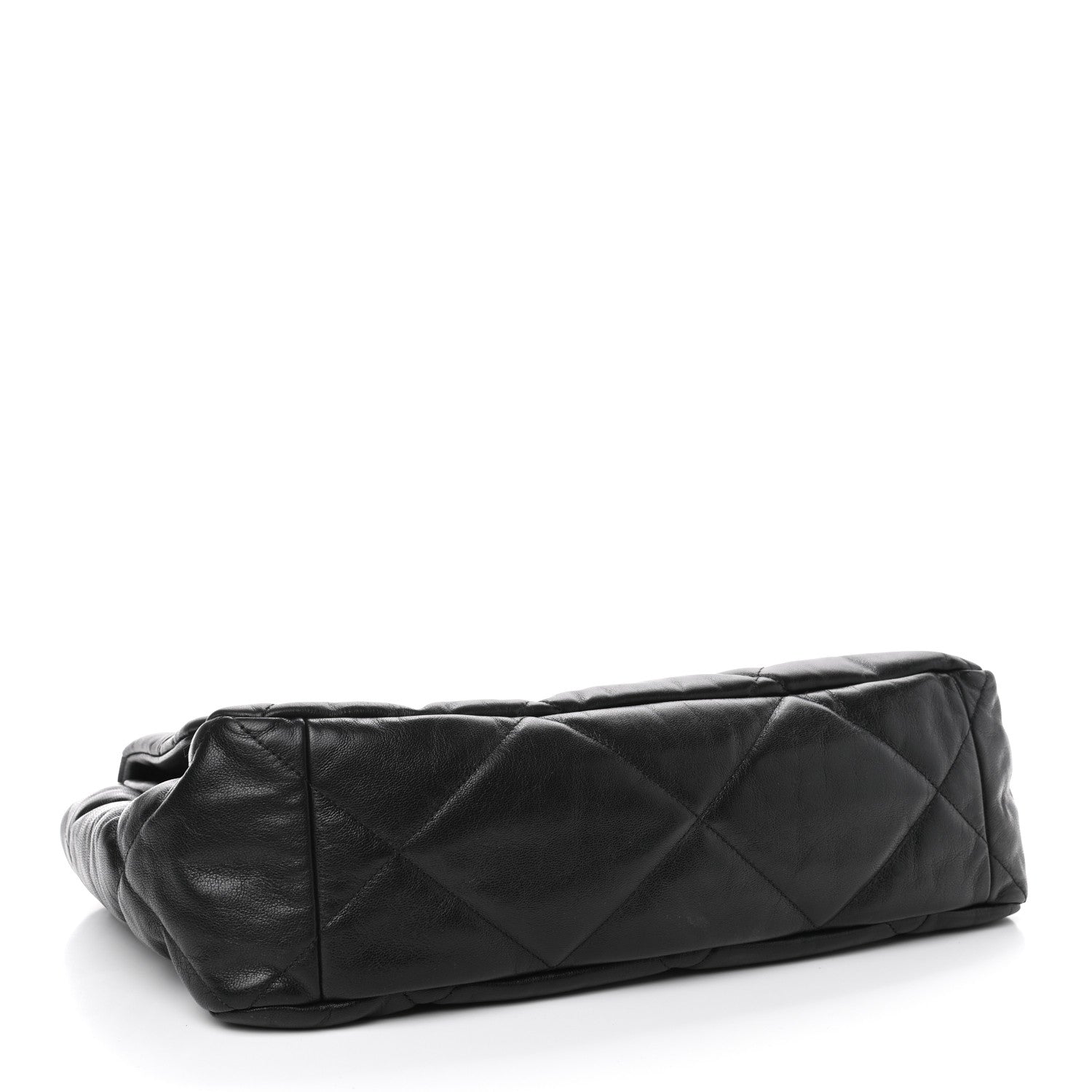 Chanel Goatskin Quilted Maxi Chanel 19 Flap Black 3 of 4