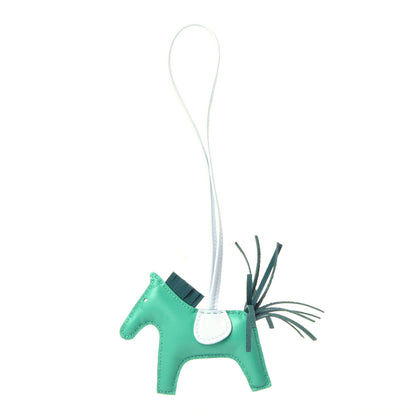 Hermes Milo Lambskin Grigri Rodeo Horse Bag Charm PM Menthe Malachite Brume 1 of 6