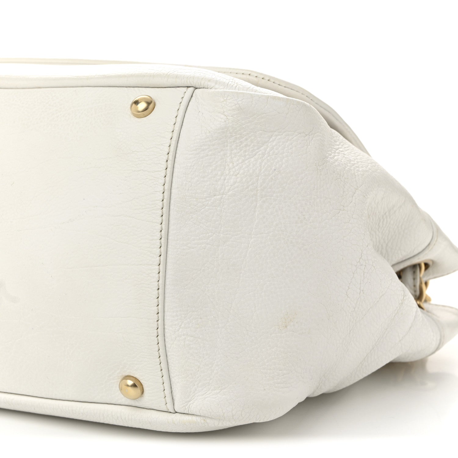 Chanel Grained Calfskin Metal Mosaic Flap White 10 of 10