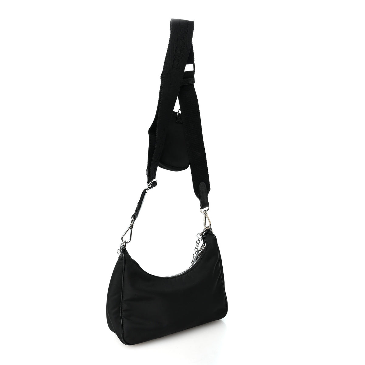 Prada Nylon Re-Edition 2005 Shoulder Bag Black 3 of 12