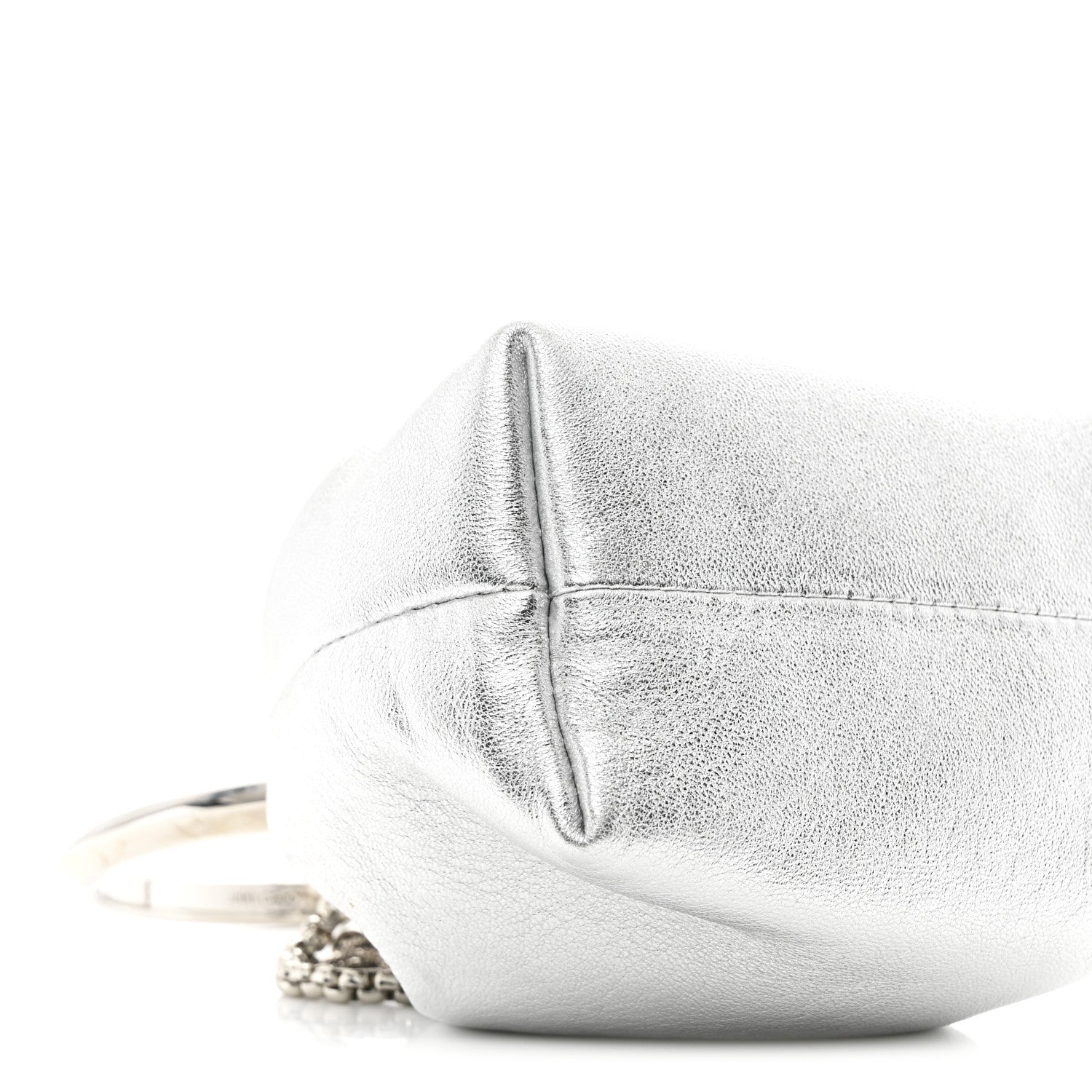 Jimmy Choo Metallic Nappa Micro Bon Bon Bag Silver 9 of 10