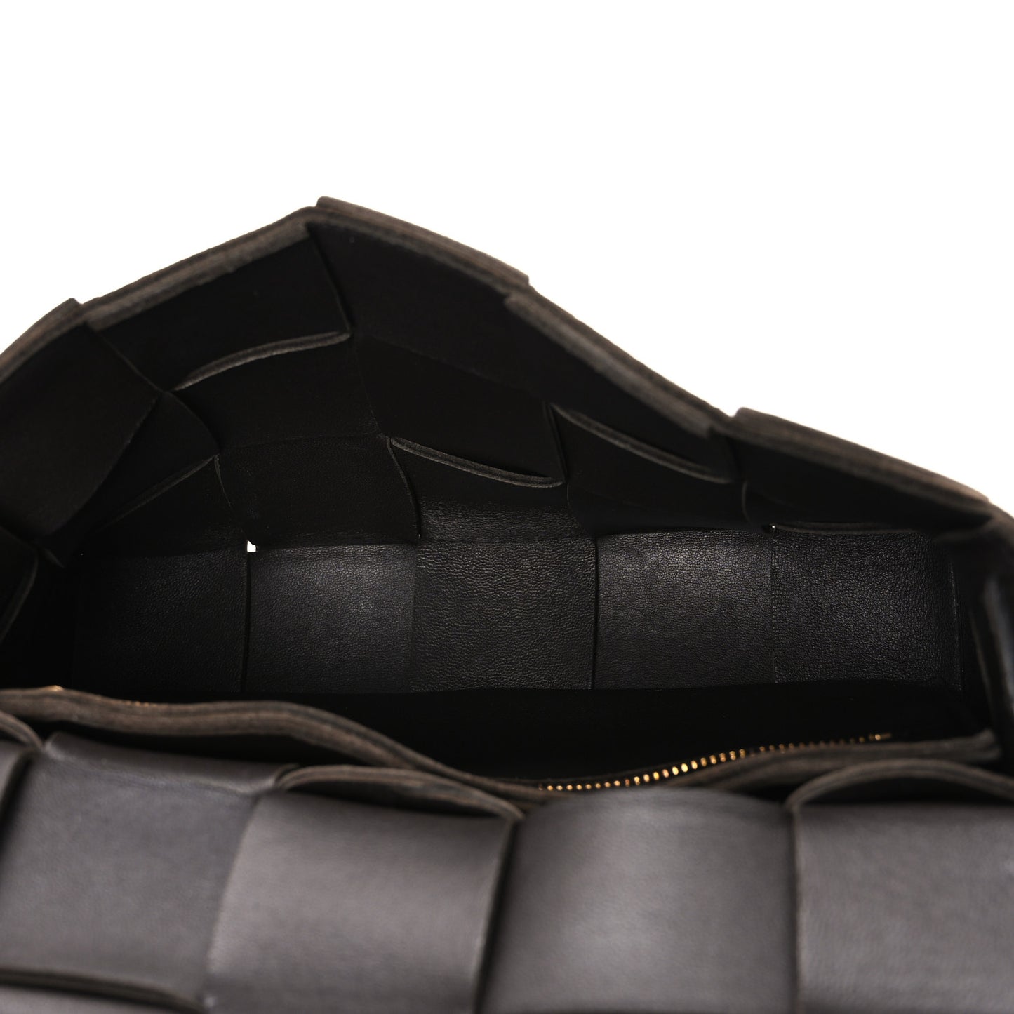 Lambskin Maxi Intrecciato Cassette Crossbody Bag Fondant