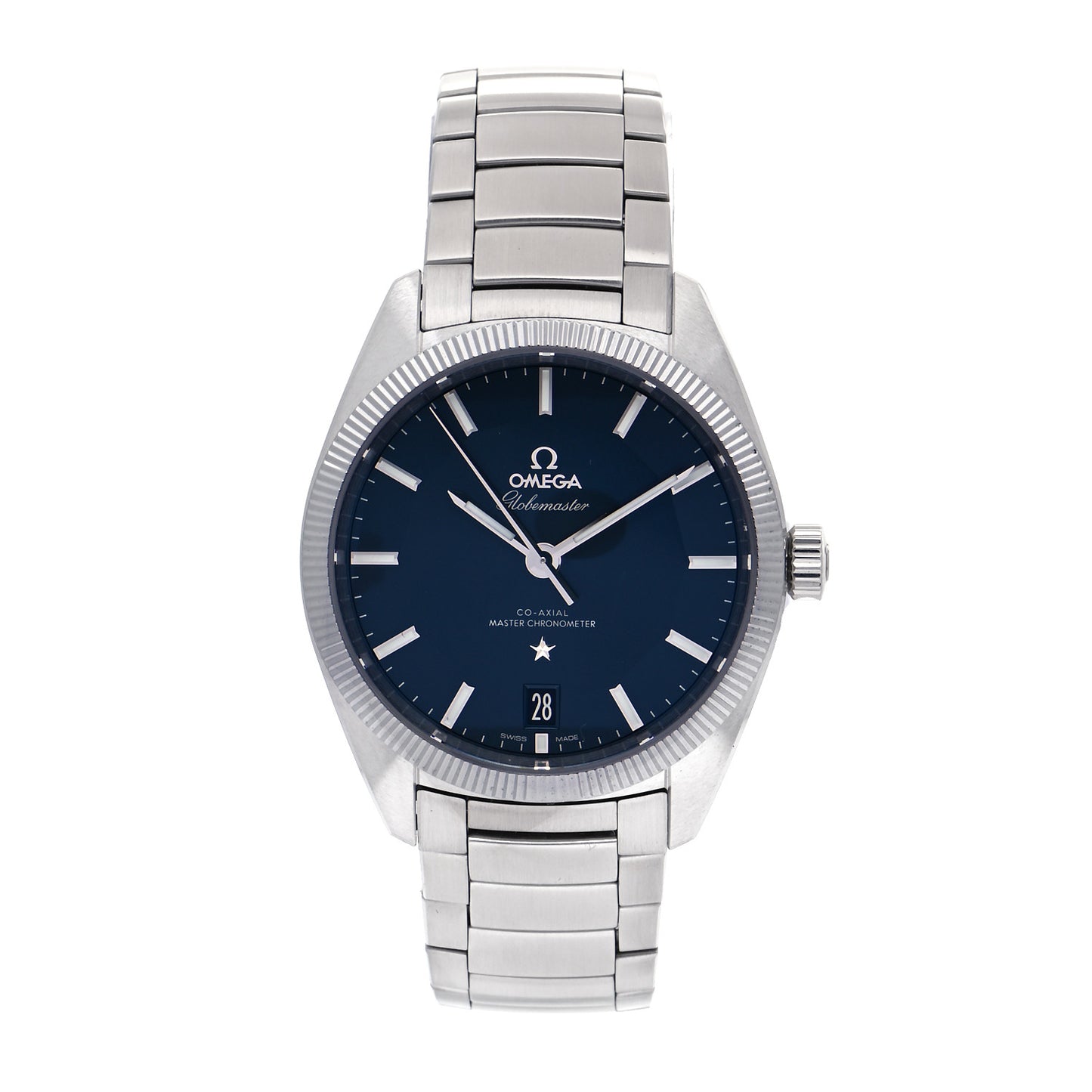 Stainless Steel 39mm Constellation Globemaster Co-Axial Master Chronometer Automatic Watch Blue 130.30.39.21.03.001