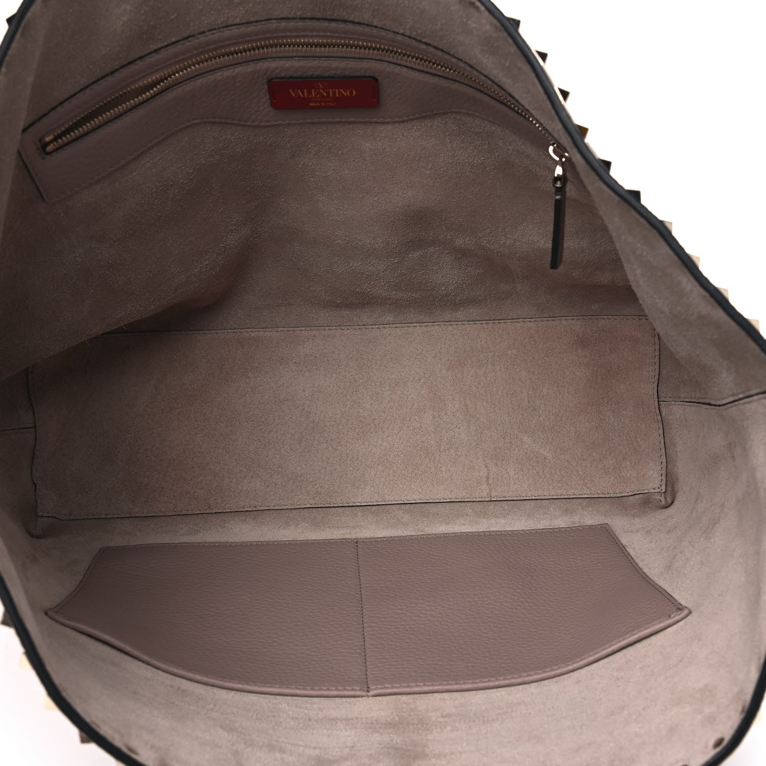 Valentino Garavani Grained Calfskin Rockstud Shoulder Tote Poudre 4 of 4