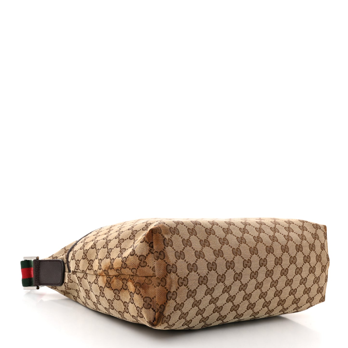 Monogram Web Medium Flat Messenger Bag Brown