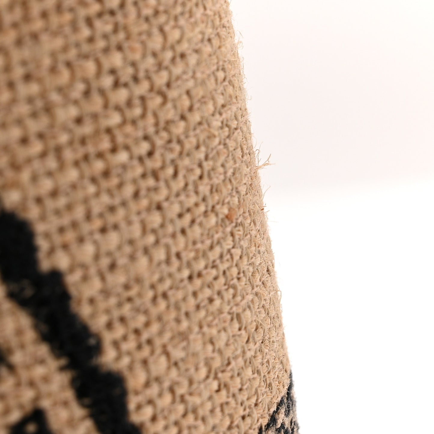 Canvas Jute Embroidered Medium Lady D-Lite Beige Multicolor